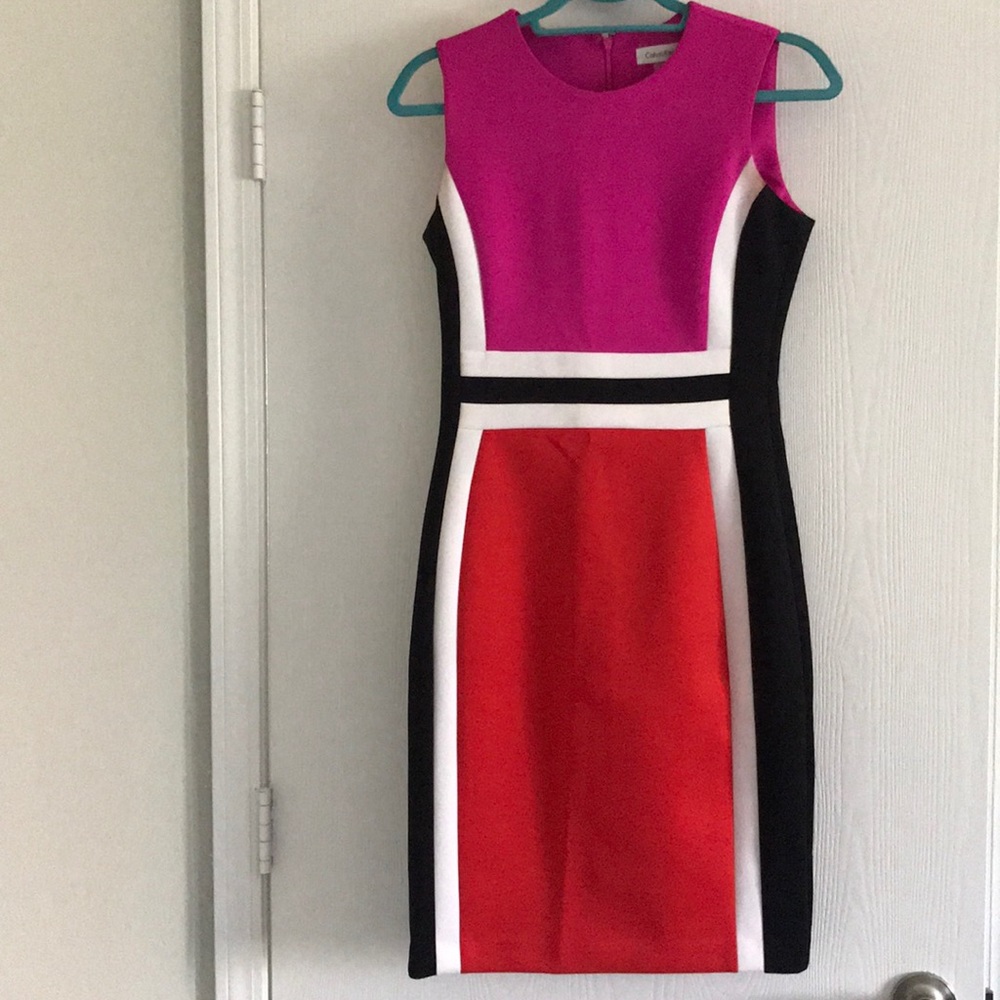Calvin Klein Color Block Dress